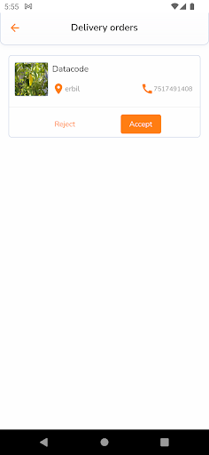 Android application Zubene Driver screenshort