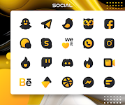 screenshot of Yellow IconPack : LuXYellow