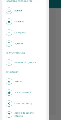 Android application Sacañet Informa screenshort