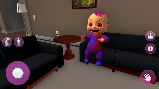 粉紅色恐怖遊戲中的可怕嬰兒