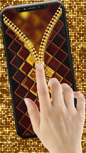 Gold Zipper Screen Lock Screen 3