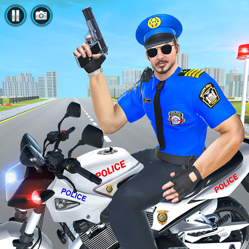 US Police Motorbike Chase Game