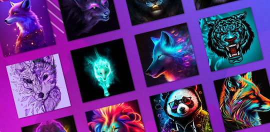 Neon Animal Wallpapers