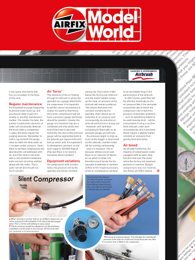 Screenshot of Airfix Model World Magazine