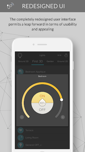Android application Thinknx Up screenshort