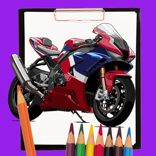 Motorcycles Coloring Book