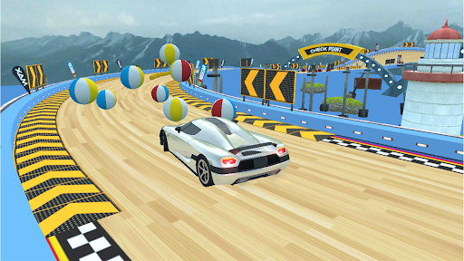 Android application Mega Car Jump Simulator Games screenshort