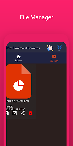 Convert PDF to PPTX Screen 3