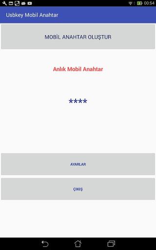 Android application Usbkey Mobil Anahtar v2.0 screenshort