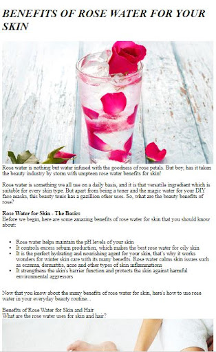 How To Use Rose Water Screen 3
