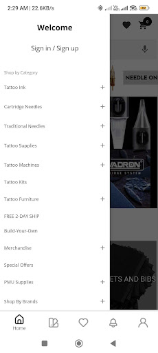 Element Tattoo Supply Screen 2