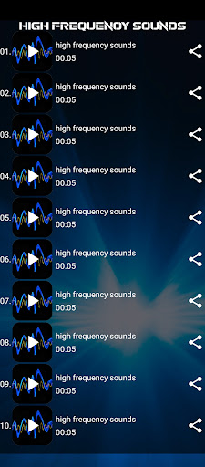 high frequency sounds Screen 2