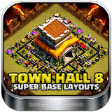 Town Hall 8 Base Layouts 2017 icon