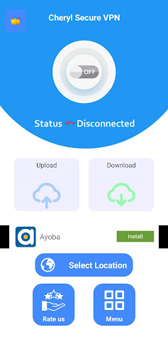 Android application Cheryl Secure VPN screenshort