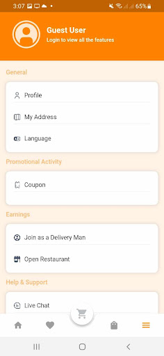 Tap2Go App Screen 3