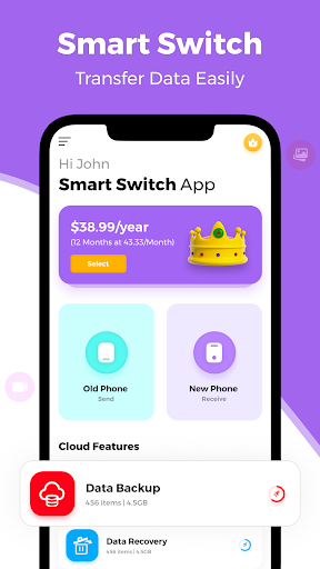 Smart switch phone transfer Screen 2