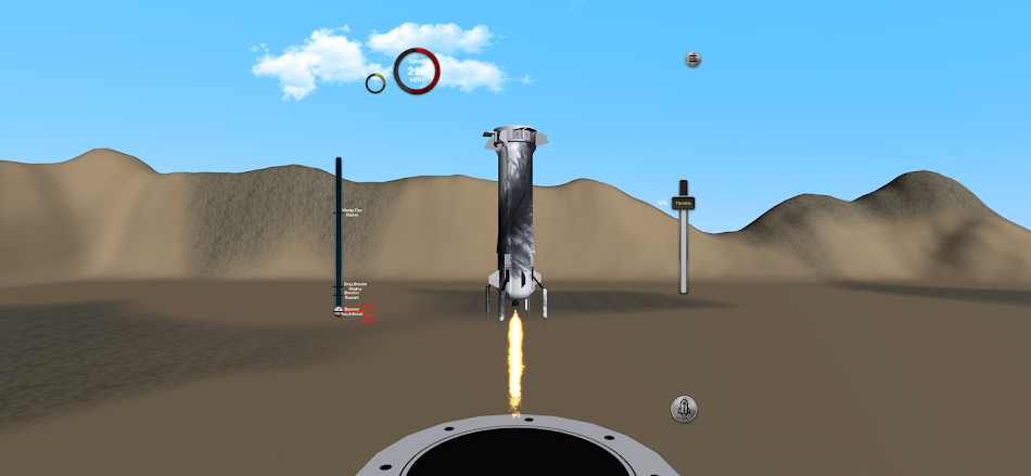 #8. Space Blue Launch Rocket (Android) By: DoGame Software