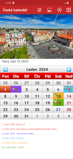 Czech Calendar 2024 Screen 2