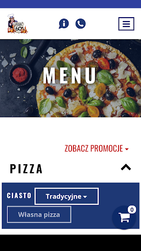 Android application Pizza 60 screenshort