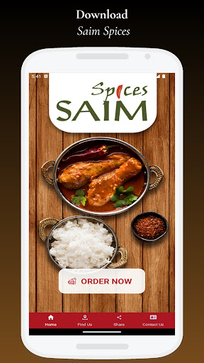 Android application Saim Spices screenshort