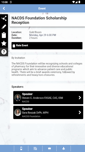 NACDS Events Screen 3