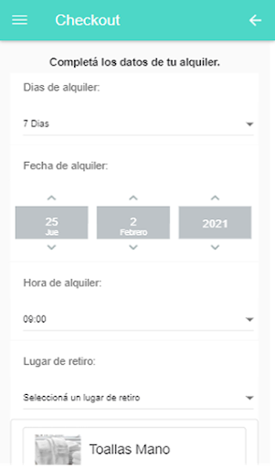 Rent a calma Screen 3