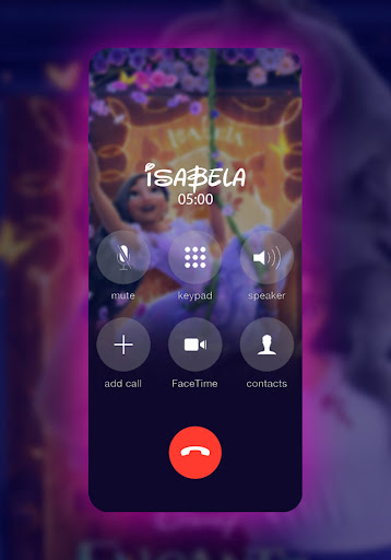 Isabela Fake Video Call Screen 2