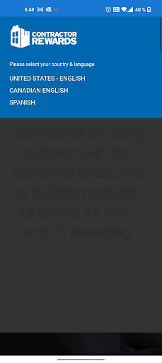 Android application Contractor Rewards 2.0.0 screenshort