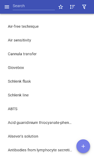 Android application Laboratory techniques screenshort