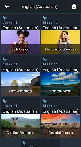 Android application Learn Australian English. screenshort