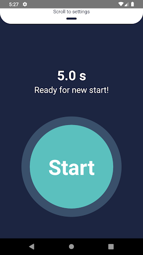 Android application Start Shot Trainer screenshort