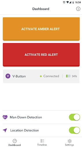 Android application First2HelpYou Lone Worker App screenshort
