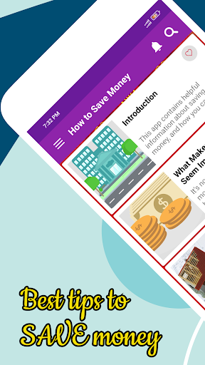 Android application How to save money screenshort