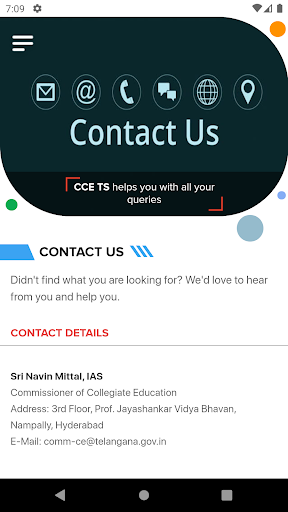 Android application CCE TS screenshort