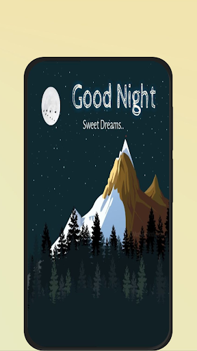 Android application good night photo screenshort