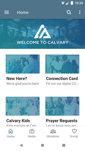 Android application Calvary Assembly Church screenshort