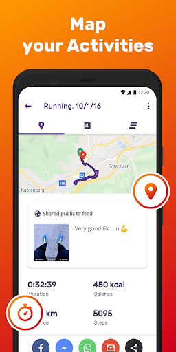 跑步和行走GPS FITAPP