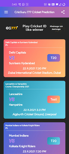 CricGuru777 Accurate Cricket Prediction