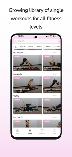 Android application MBODY screenshort