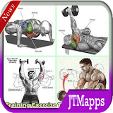 Bodybuilding muscle training tutorial icon