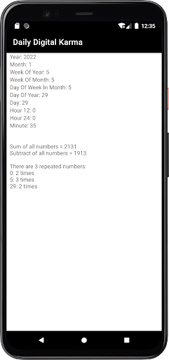 Android application Daily Digital Karma screenshort
