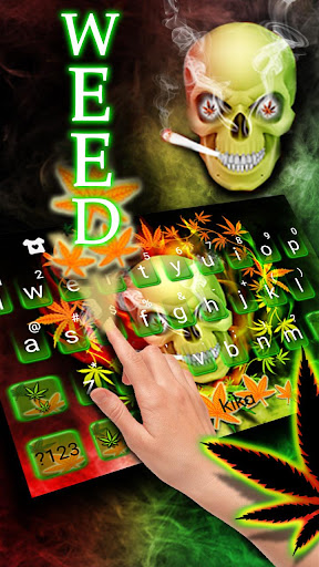Smoke Skull Keyboard Theme Screen 3