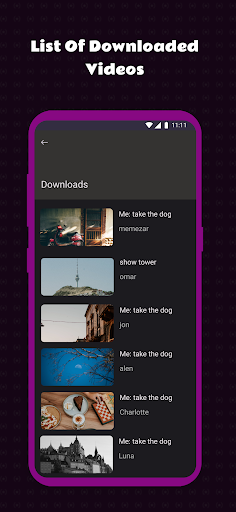 Android application Threds Video Downloader screenshort