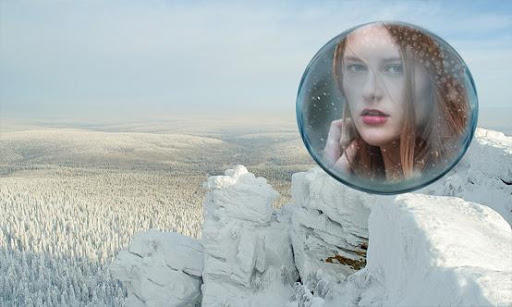 Android application Snowfall Photo Frames screenshort