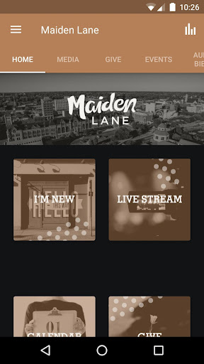 Android application Maiden Lane Church screenshort