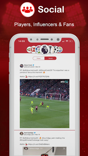 Red & Black Army - Live Scores Screen 3