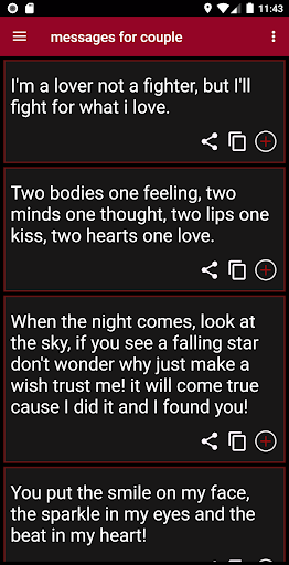 Beautiful Messages Screen 2