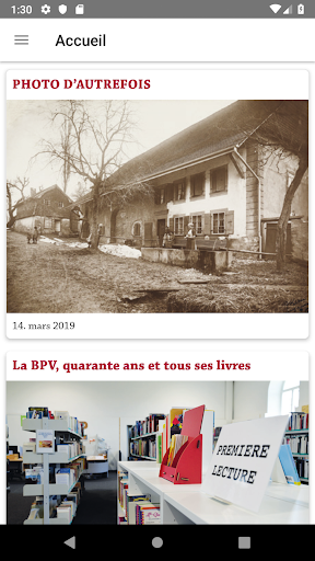 Android application Le Messager screenshort