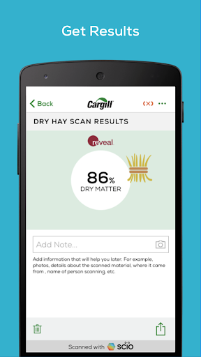 Cargill Reveal, utilizing SCiO Screen 3
