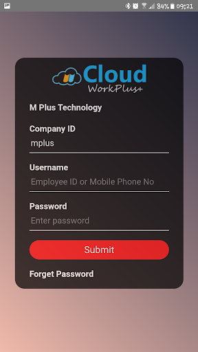Android application WorkPlus+ HR screenshort
